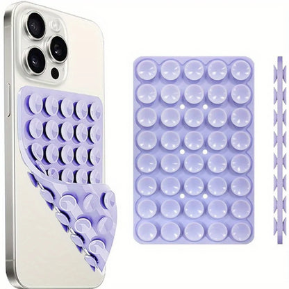 Silicone Suction Cup Phone Mount Hands-Free Mobile Stand Airplane Travel Essential Compatible with Any Smartphone - ZOOMNSTORE