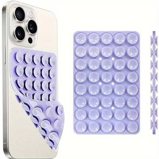 Silicone Suction Cup Phone Mount Hands-Free Mobile Stand Airplane Travel Essential Compatible with Any Smartphone - ZOOMNSTORE