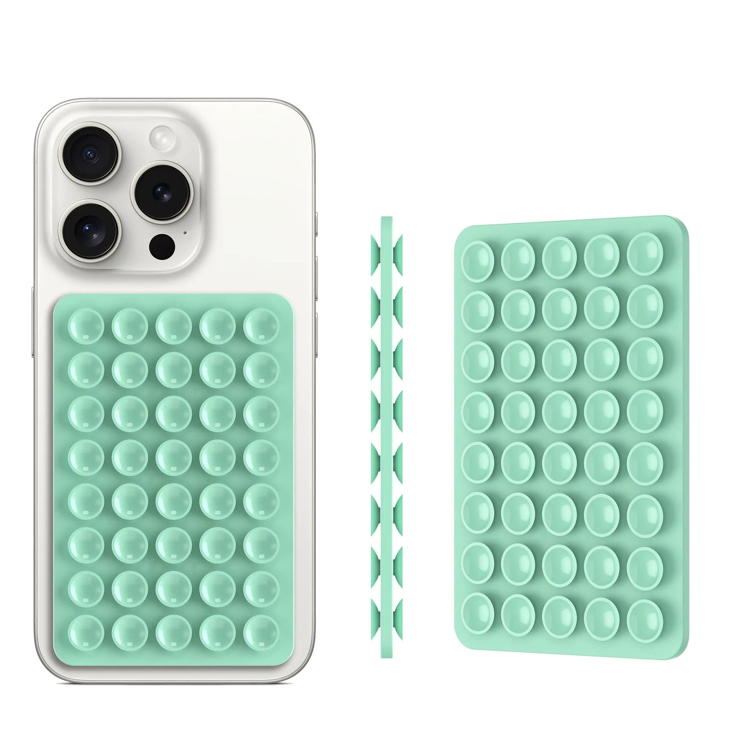 Silicone Suction Cup Phone Mount Hands-Free Mobile Stand Airplane Travel Essential Compatible with Any Smartphone - ZOOMNSTORE