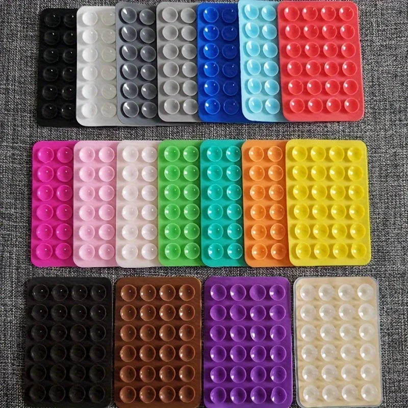 Silicone Suction Cup Phone Mount Hands-Free Mobile Stand Airplane Travel Essential Compatible with Any Smartphone - ZOOMNSTORE