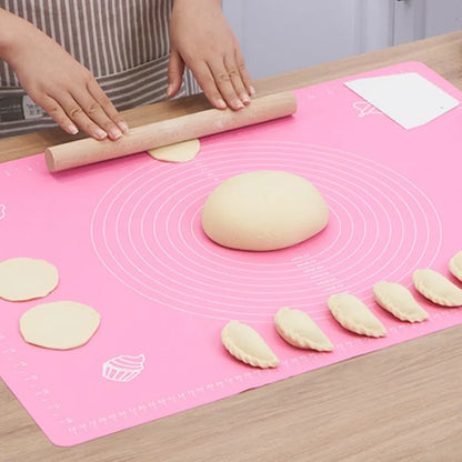 Silicone Rolling Mat For Pastry - Heat Resistant, Flexible Baking Surface Protector - ZOOMNSTORE