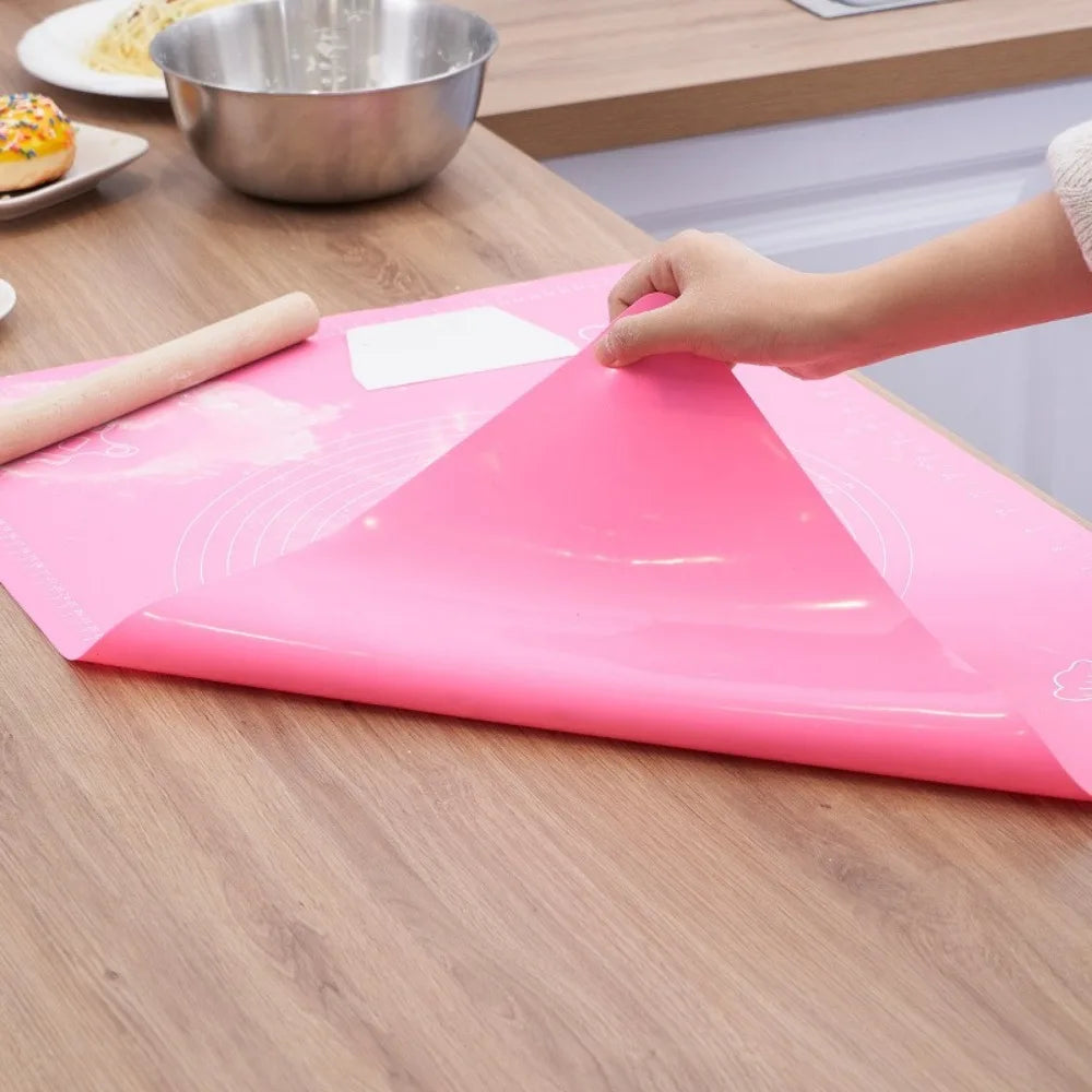 Silicone Rolling Mat For Pastry - Heat Resistant, Flexible Baking Surface Protector - ZOOMNSTORE