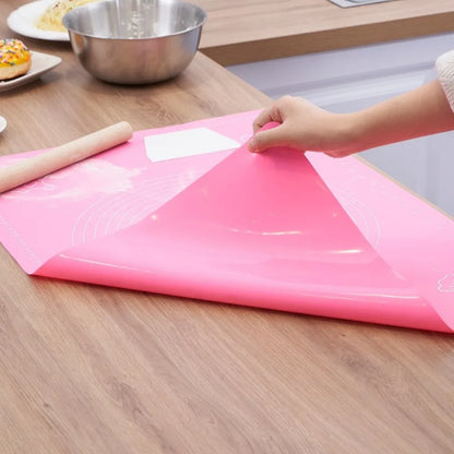 Silicone Rolling Mat For Pastry - Heat Resistant, Flexible Baking Surface Protector - ZOOMNSTORE