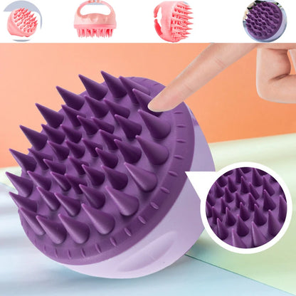 Silicone Scalp Massage Brush – Portable Soft Shampoo Hair Washing Comb - ZOOMNSTORE