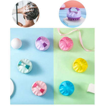 Silicone Scalp Massage Brush – Portable Soft Shampoo Hair Washing Comb - ZOOMNSTORE
