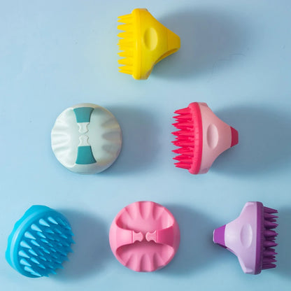 Silicone Scalp Massage Brush – Portable Soft Shampoo Hair Washing Comb - ZOOMNSTORE