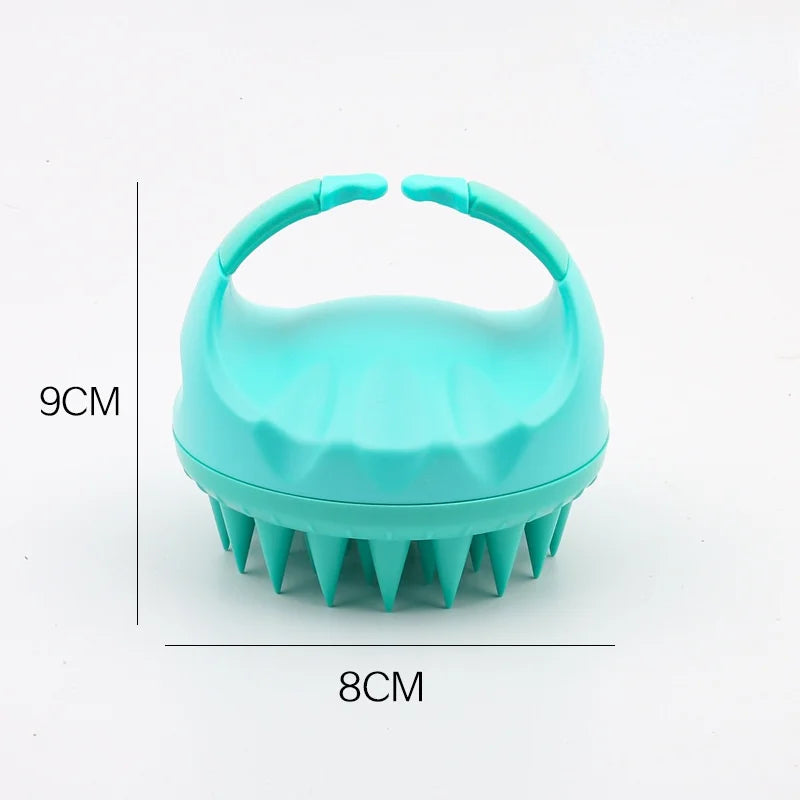 Silicone Scalp Massage Brush – Portable Soft Shampoo Hair Washing Comb - ZOOMNSTORE