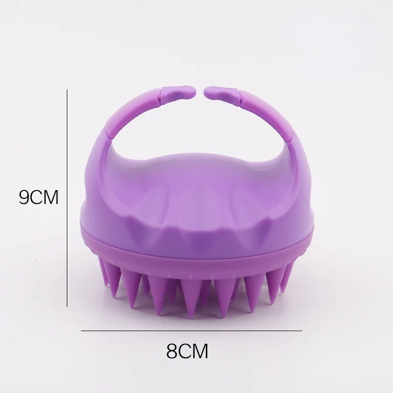 Silicone Scalp Massage Brush – Portable Soft Shampoo Hair Washing Comb - ZOOMNSTORE