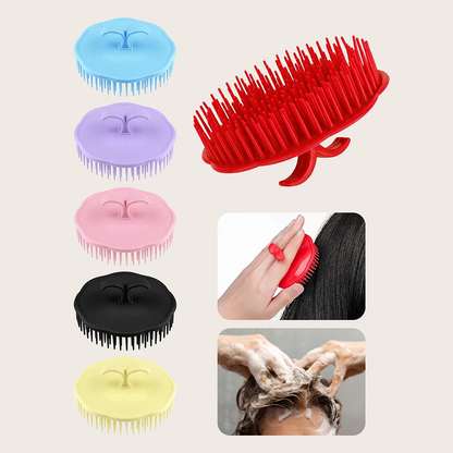 Silicone Scalp Massage Comb - Handheld Shower Brush for Itchy Hair Roots - ZOOMNSTORE