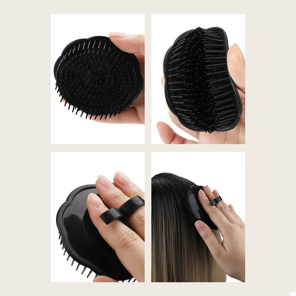 Silicone Scalp Massage Comb - Handheld Shower Brush for Itchy Hair Roots - ZOOMNSTORE
