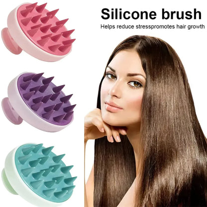 Silicone Shampoo Brush | Scalp Massage Comb & Hair Washing Brush for Hair Loss - ZOOMNSTORE