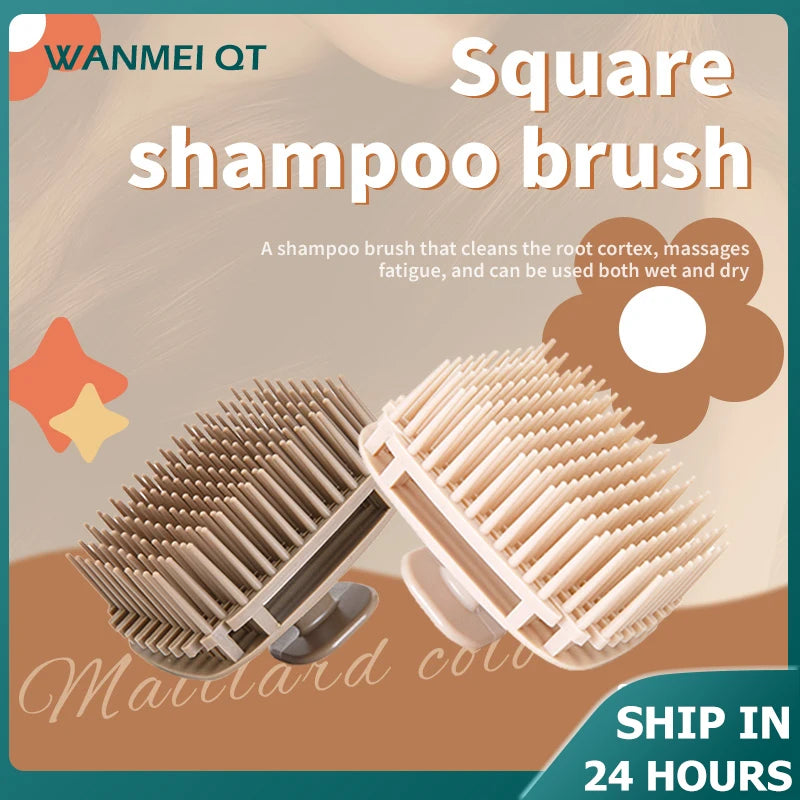 Silicone Shampoo Brush – Scalp Massage Comb for Hair Washing & Body Shower - ZOOMNSTORE