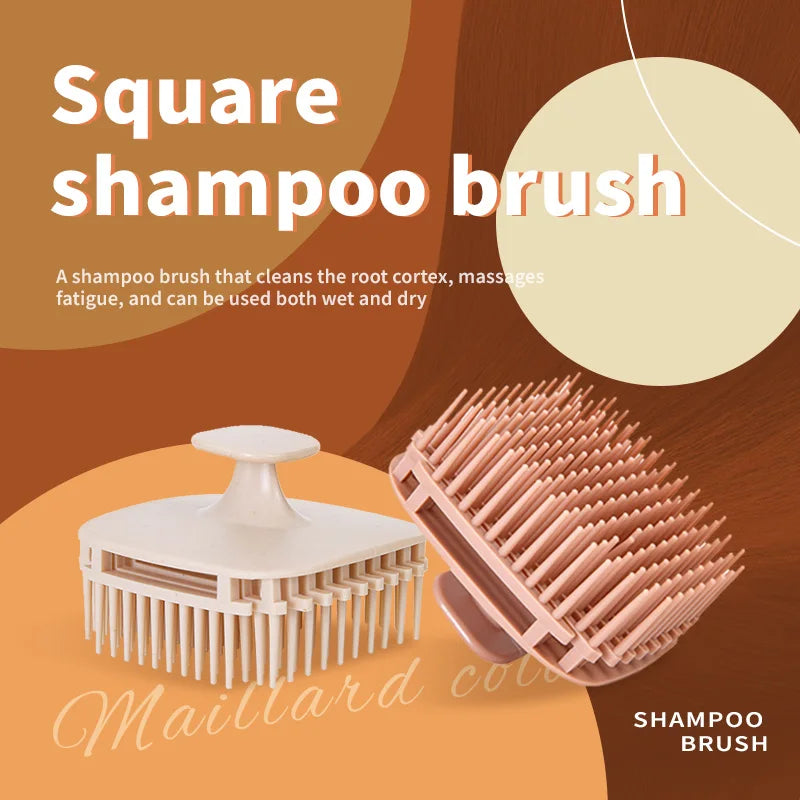 Silicone Shampoo Brush – Scalp Massage Comb for Hair Washing & Body Shower - ZOOMNSTORE