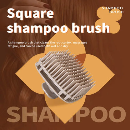 Silicone Shampoo Brush – Scalp Massage Comb for Hair Washing & Body Shower - ZOOMNSTORE