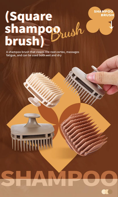 Silicone Shampoo Brush – Scalp Massage Comb for Hair Washing & Body Shower - ZOOMNSTORE