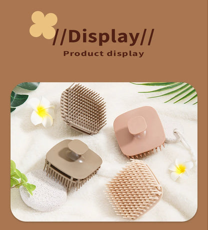 Silicone Shampoo Brush – Scalp Massage Comb for Hair Washing & Body Shower - ZOOMNSTORE