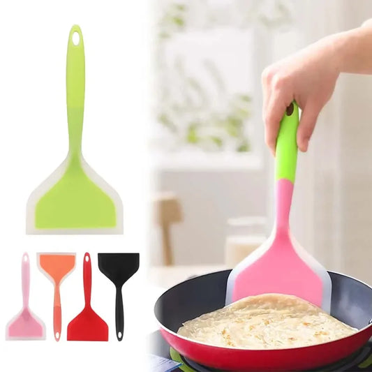 Silicone Cooking Spatula - Non-Stick Scraper for Steak Eggs Pancakes - ZOOMNSTORE
