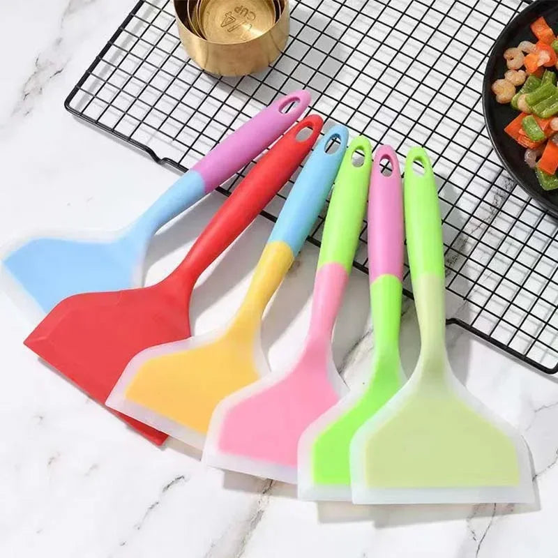 Silicone Cooking Spatula - Non-Stick Scraper for Steak Eggs Pancakes - ZOOMNSTORE