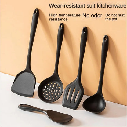 Silicone Spatula Set | 5-Piece Heat Resistant Kitchen Cooking Tool Set - ZOOMNSTORE