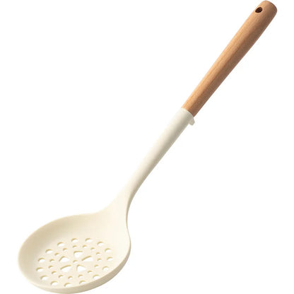 Silicone Spatula with Wooden Handle - Heat-Resistant Non-Stick Kitchen Tool - ZOOMNSTORE