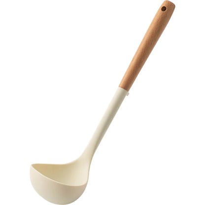 Silicone Spatula with Wooden Handle - Heat-Resistant Non-Stick Kitchen Tool - ZOOMNSTORE