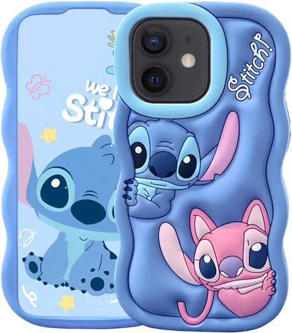 Silicone Wave Stitch Soft Case for iPhone 11-16 Pro Max Mini SE - ZOOMNSTORE