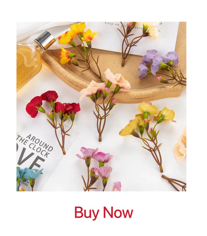 Silk Plum Blossom Branch - Artificial Flowers for Home Wedding  New Year Decor - ZOOMNSTORE