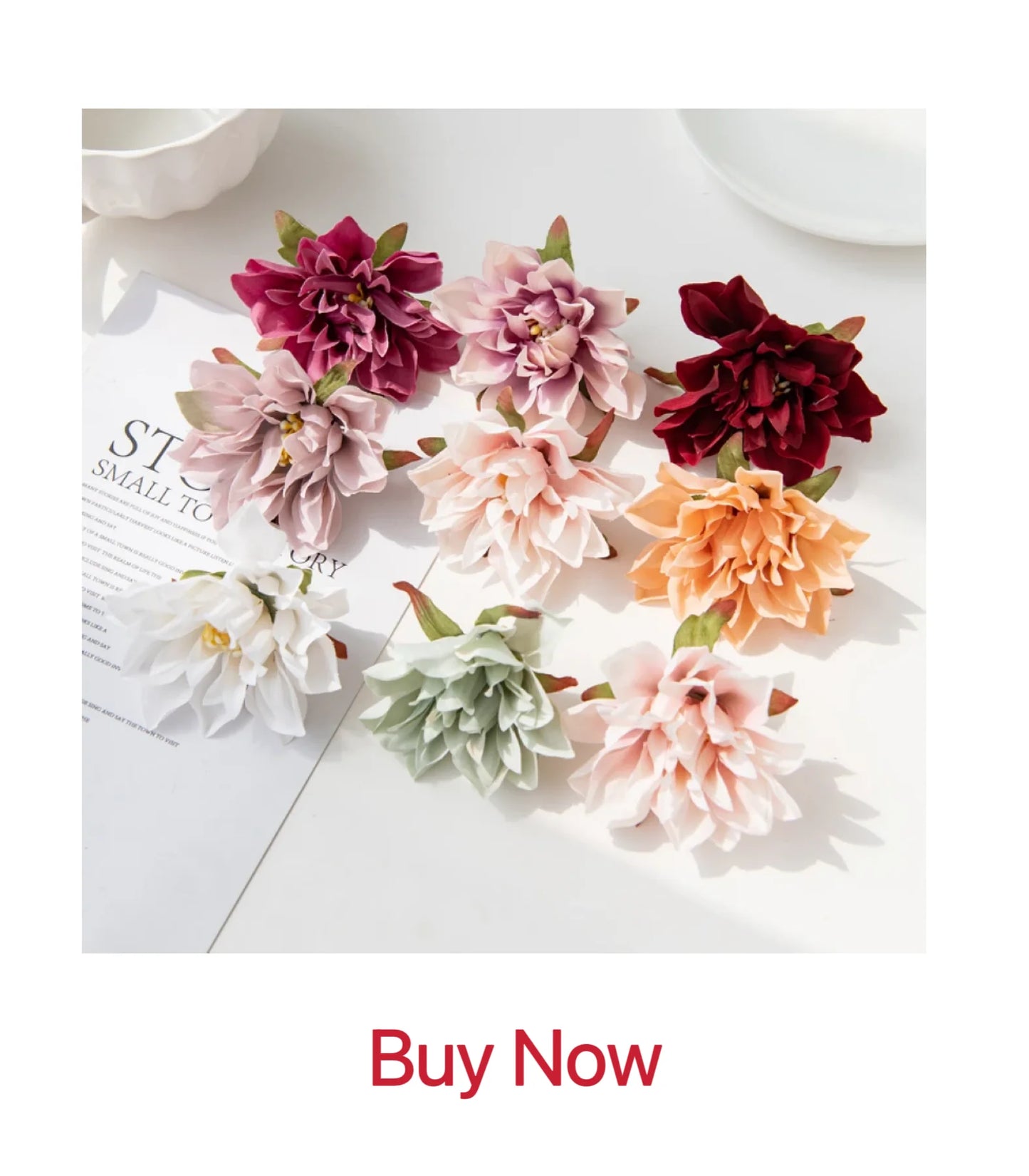 Silk Plum Blossom Branch - Artificial Flowers for Home Wedding  New Year Decor - ZOOMNSTORE