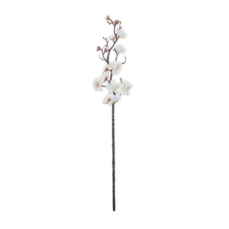 Silk Plum Blossom Branch - Artificial Flowers for Home Wedding  New Year Decor - ZOOMNSTORE