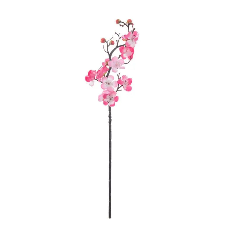 Silk Plum Blossom Branch - Artificial Flowers for Home Wedding  New Year Decor - ZOOMNSTORE