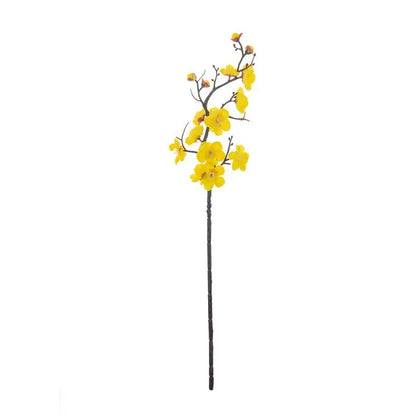 Silk Plum Blossom Branch - Artificial Flowers for Home Wedding  New Year Decor - ZOOMNSTORE
