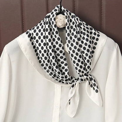 Luxury Satin Silk Scarf - Womens Fashion Shawl Hijab Neckerchief Bandana 2023 - ZOOMNSTORE