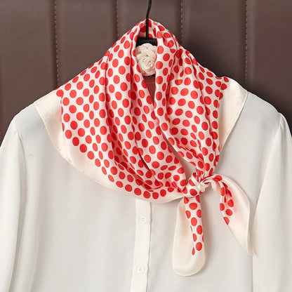 Luxury Satin Silk Scarf - Womens Fashion Shawl Hijab Neckerchief Bandana 2023 - ZOOMNSTORE