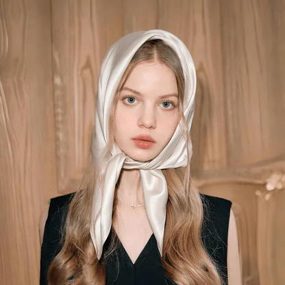 Luxury Silk Square Scarf - 21 Colors 70cm Neck Tie Shawl Womens Hair Bandana  Headscarf - ZOOMNSTORE