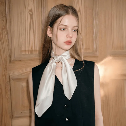 Luxury Silk Square Scarf - 21 Colors 70cm Neck Tie Shawl Womens Hair Bandana  Headscarf - ZOOMNSTORE