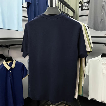 Silky Cotton T-Shirt - Breathable Men's Tee | Quick Dry Round Neck Shirt - ZOOMNSTORE