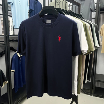 Silky Cotton T-Shirt - Breathable Men's Tee | Quick Dry Round Neck Shirt - ZOOMNSTORE