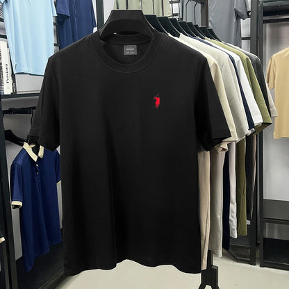 Silky Cotton T-Shirt - Breathable Men's Tee | Quick Dry Round Neck Shirt - ZOOMNSTORE