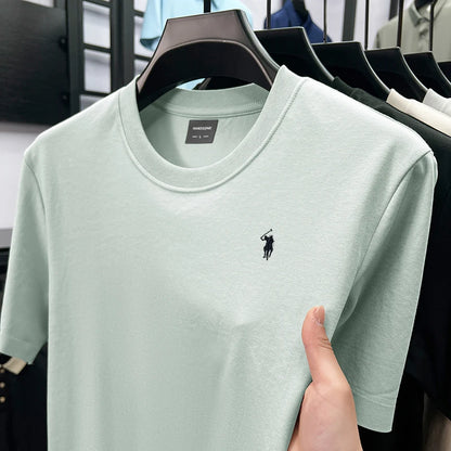 Silky Cotton T-Shirt - Breathable Men's Tee | Quick Dry Round Neck Shirt - ZOOMNSTORE