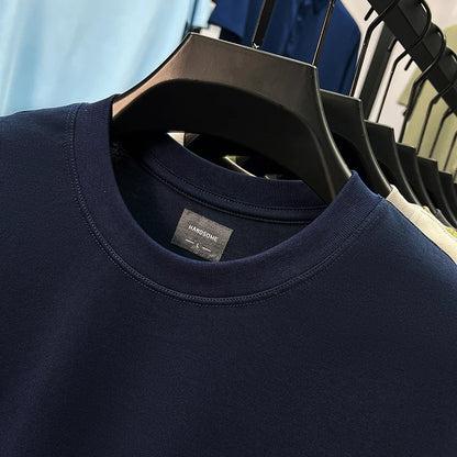 Silky Cotton T-Shirt - Breathable Men's Tee | Quick Dry Round Neck Shirt - ZOOMNSTORE