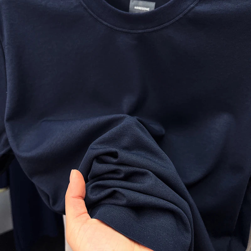 Silky Cotton T-Shirt - Breathable Men's Tee | Quick Dry Round Neck Shirt - ZOOMNSTORE