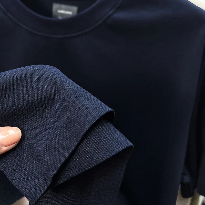 Silky Cotton T-Shirt - Breathable Men's Tee | Quick Dry Round Neck Shirt - ZOOMNSTORE