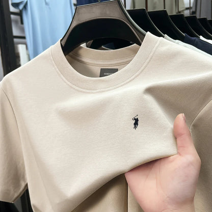 Silky Cotton T-Shirt - Breathable Men's Tee | Quick Dry Round Neck Shirt - ZOOMNSTORE