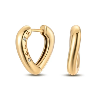 Silver Gold Pearl Earrings - 925 Sterling Silver Bee Star Moon Design Studs - ZOOMNSTORE