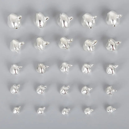 Silver Jingle Bells - Christmas Tree Ornaments 50-300 Pcs 6mm-14mm - ZOOMNSTORE