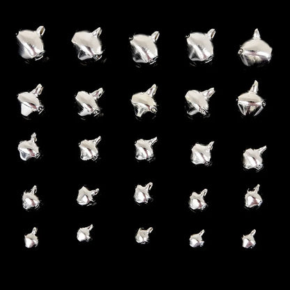 Silver Jingle Bells - Christmas Tree Ornaments 50-300 Pcs 6mm-14mm - ZOOMNSTORE