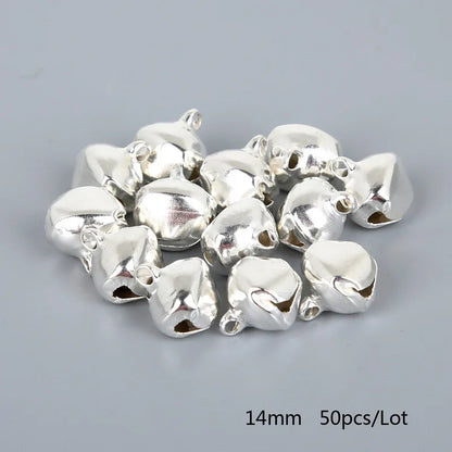 Silver Jingle Bells - Christmas Tree Ornaments 50-300 Pcs 6mm-14mm - ZOOMNSTORE