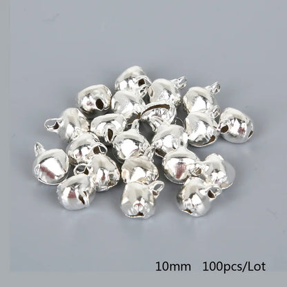 Silver Jingle Bells - Christmas Tree Ornaments 50-300 Pcs 6mm-14mm - ZOOMNSTORE