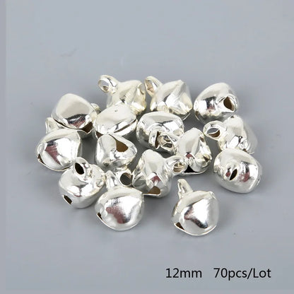 Silver Jingle Bells - Christmas Tree Ornaments 50-300 Pcs 6mm-14mm - ZOOMNSTORE