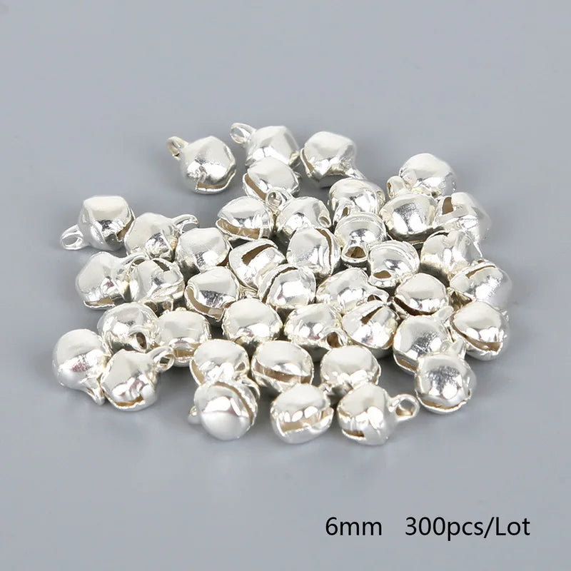 Silver Jingle Bells - Christmas Tree Ornaments 50-300 Pcs 6mm-14mm - ZOOMNSTORE